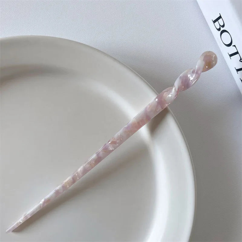 Acetate Hair Stick Pins — Vintage Style