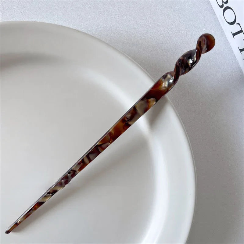 Acetate Hair Stick Pins — Vintage Style