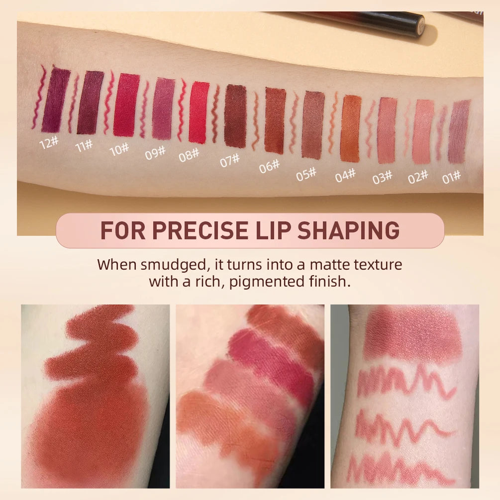 QIBEST Matte Lip & Liner Duo Set