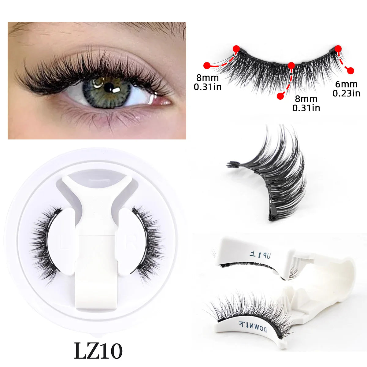Fluffy Faux Mink Magnetic Lash Set