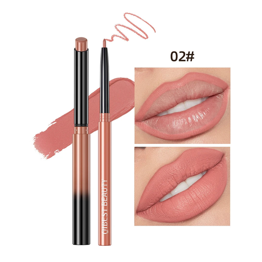 QIBEST Matte Lip & Liner Duo Set