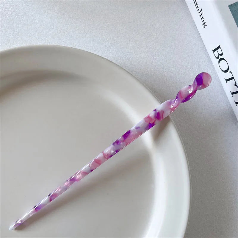 Acetate Hair Stick Pins — Vintage Style