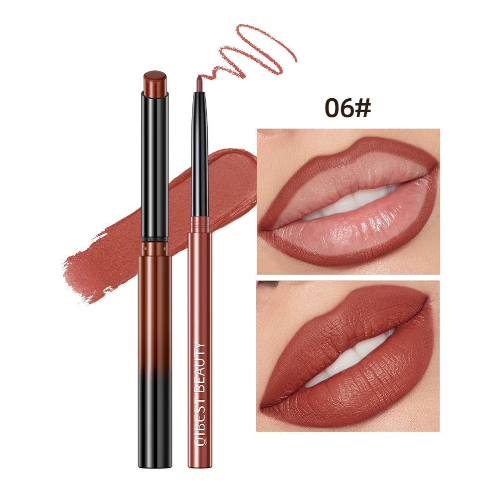 QIBEST Matte Lip & Liner Duo Set