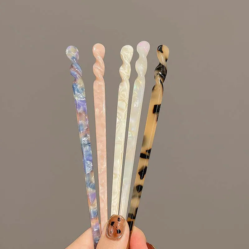 Acetate Hair Stick Pins — Vintage Style
