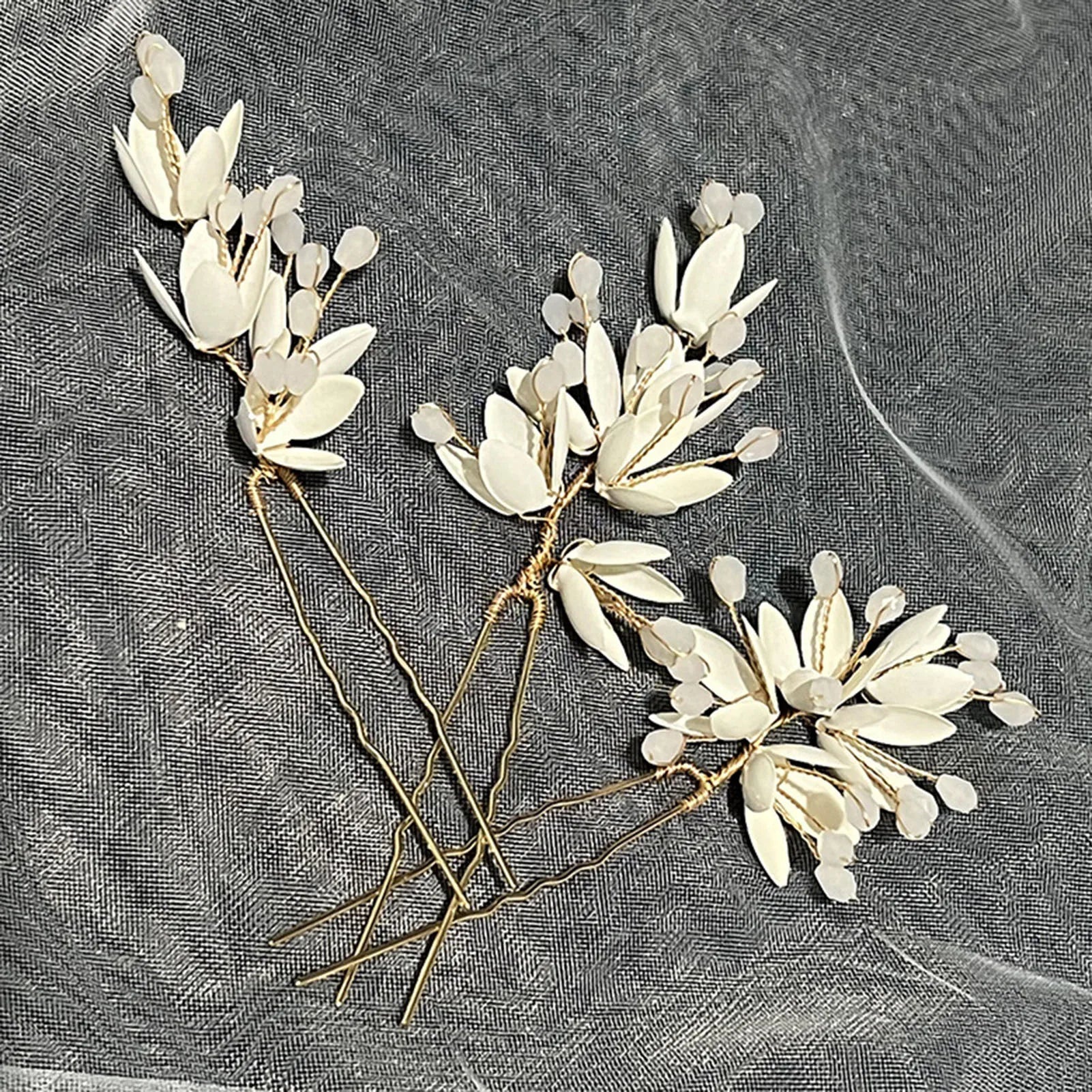 Pearl Flower Bridal Hair Comb Set