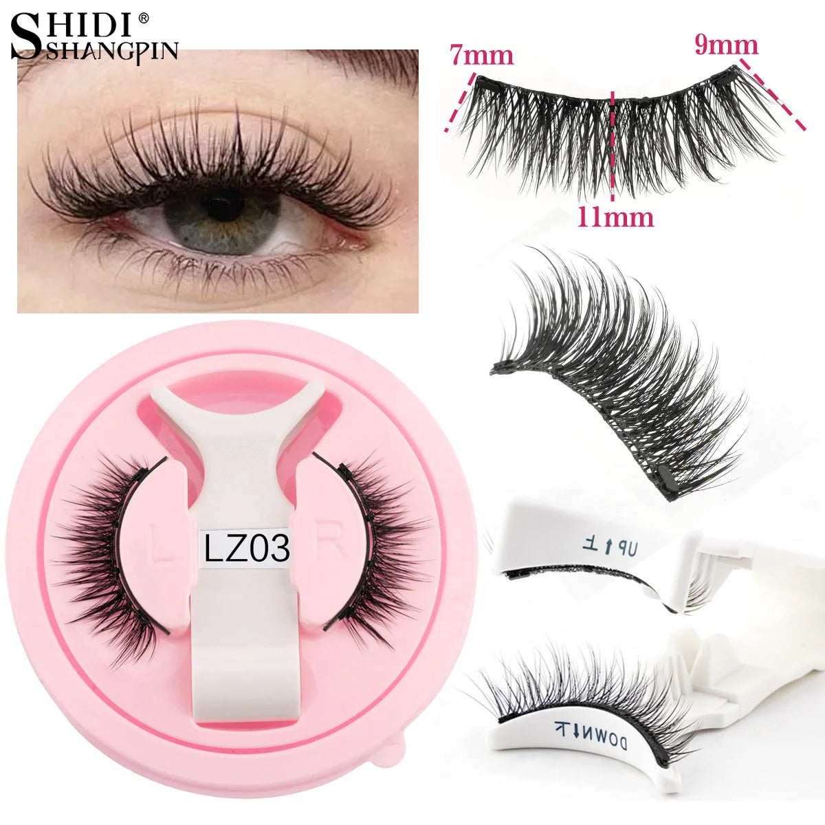 Fluffy Faux Mink Magnetic Lash Set