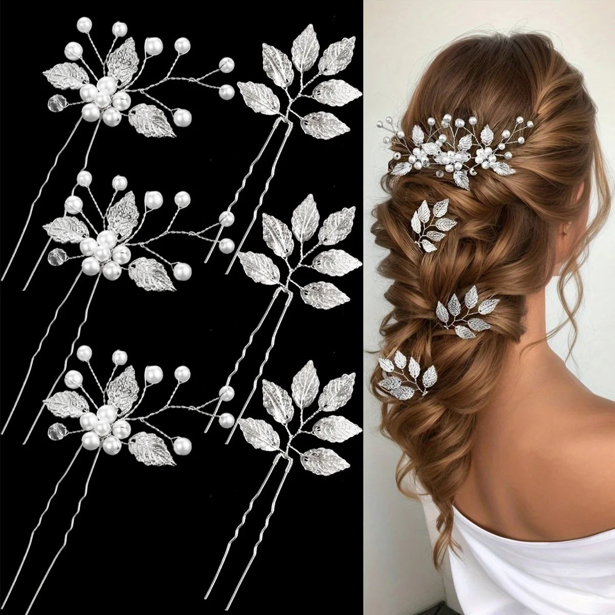 Pearl Flower Bridal Hair Comb Set