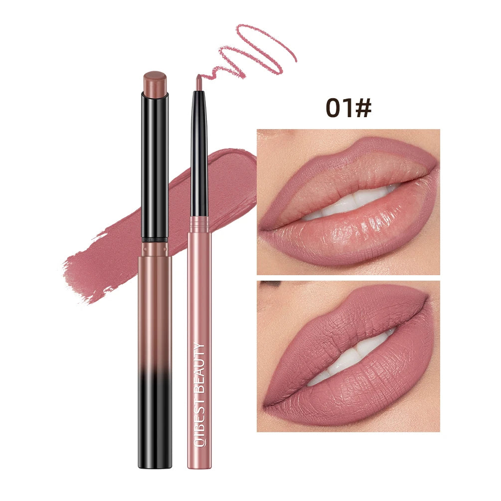 QIBEST Matte Lip & Liner Duo Set