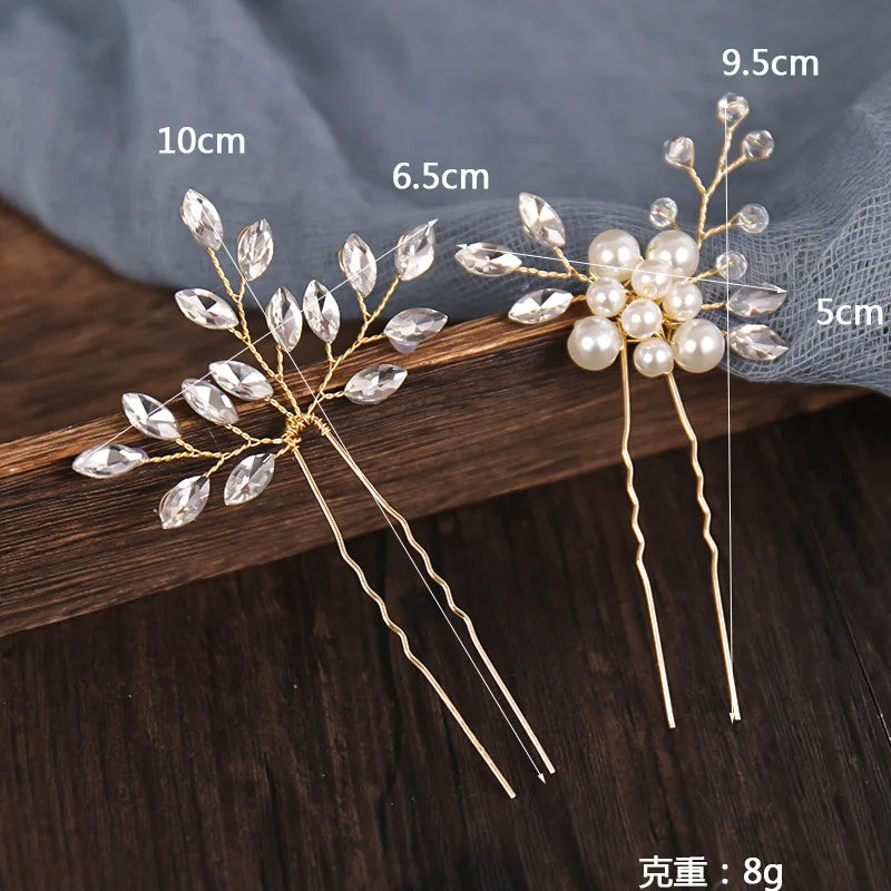 Pearl Flower Bridal Hair Comb Set