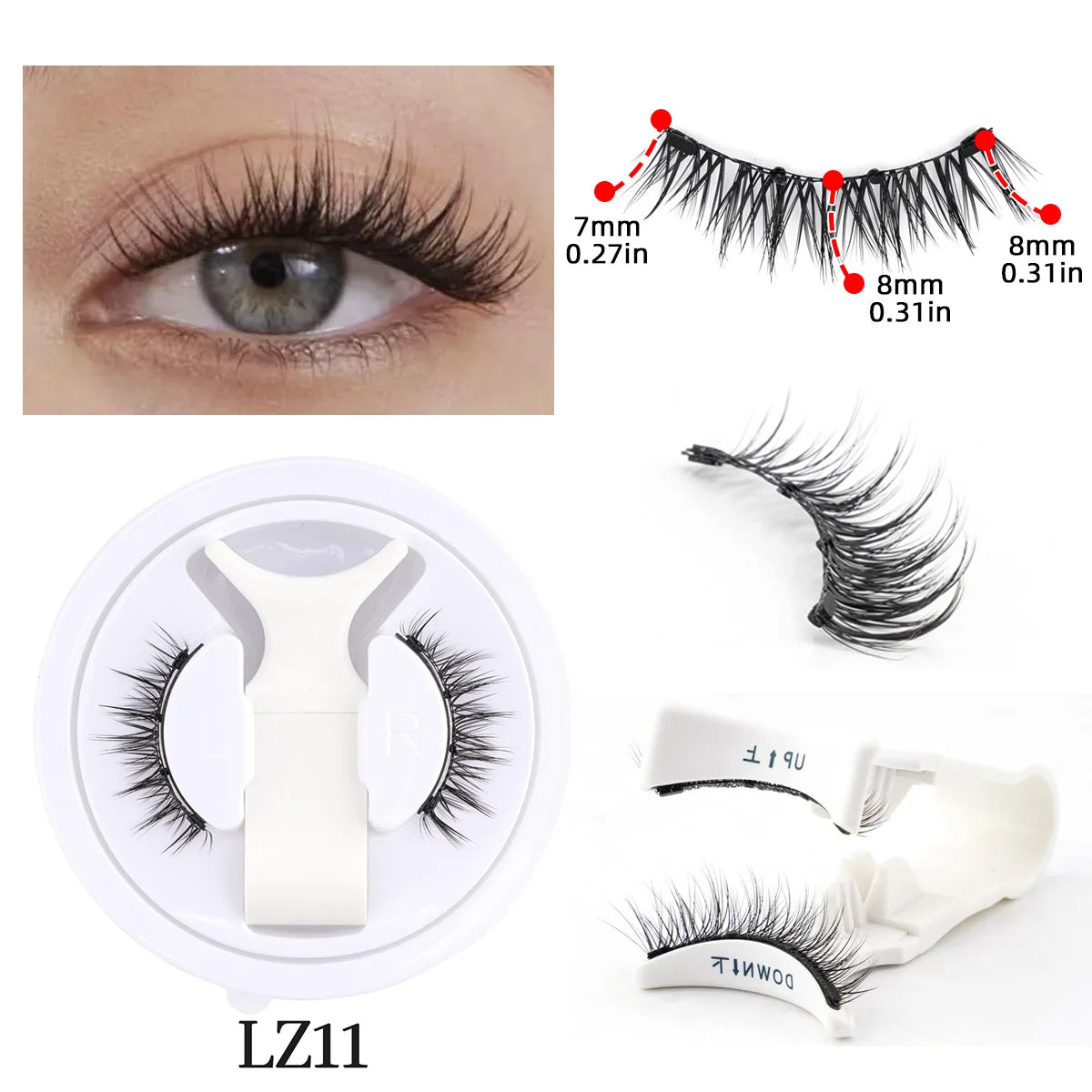 Fluffy Faux Mink Magnetic Lash Set