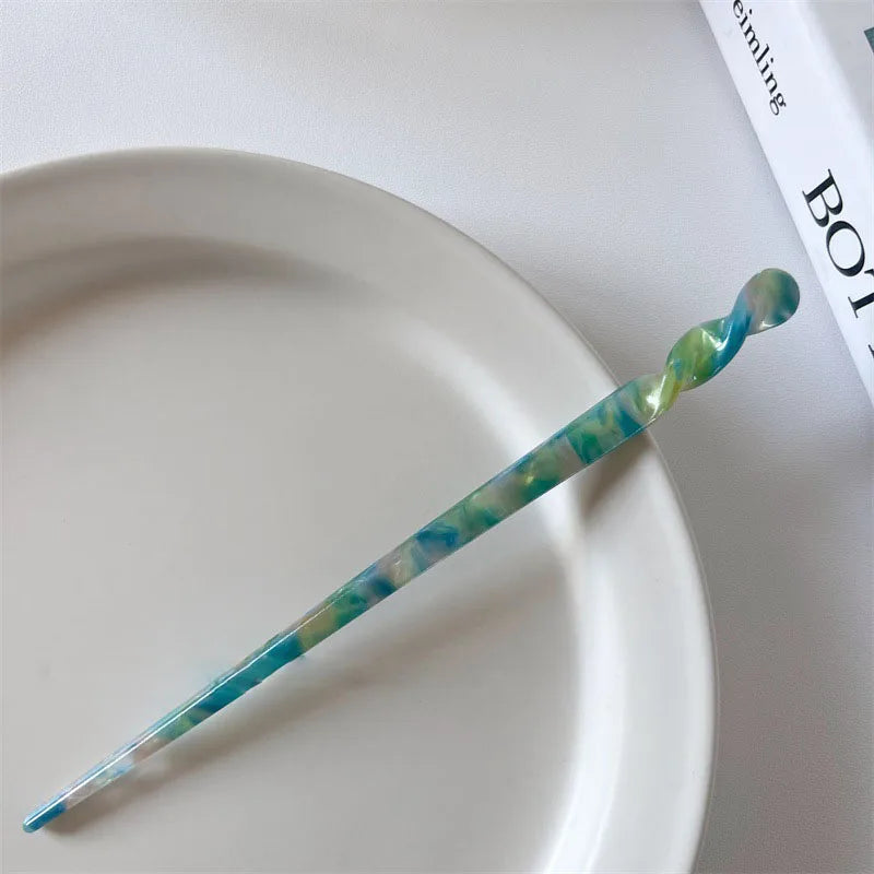 Acetate Hair Stick Pins — Vintage Style