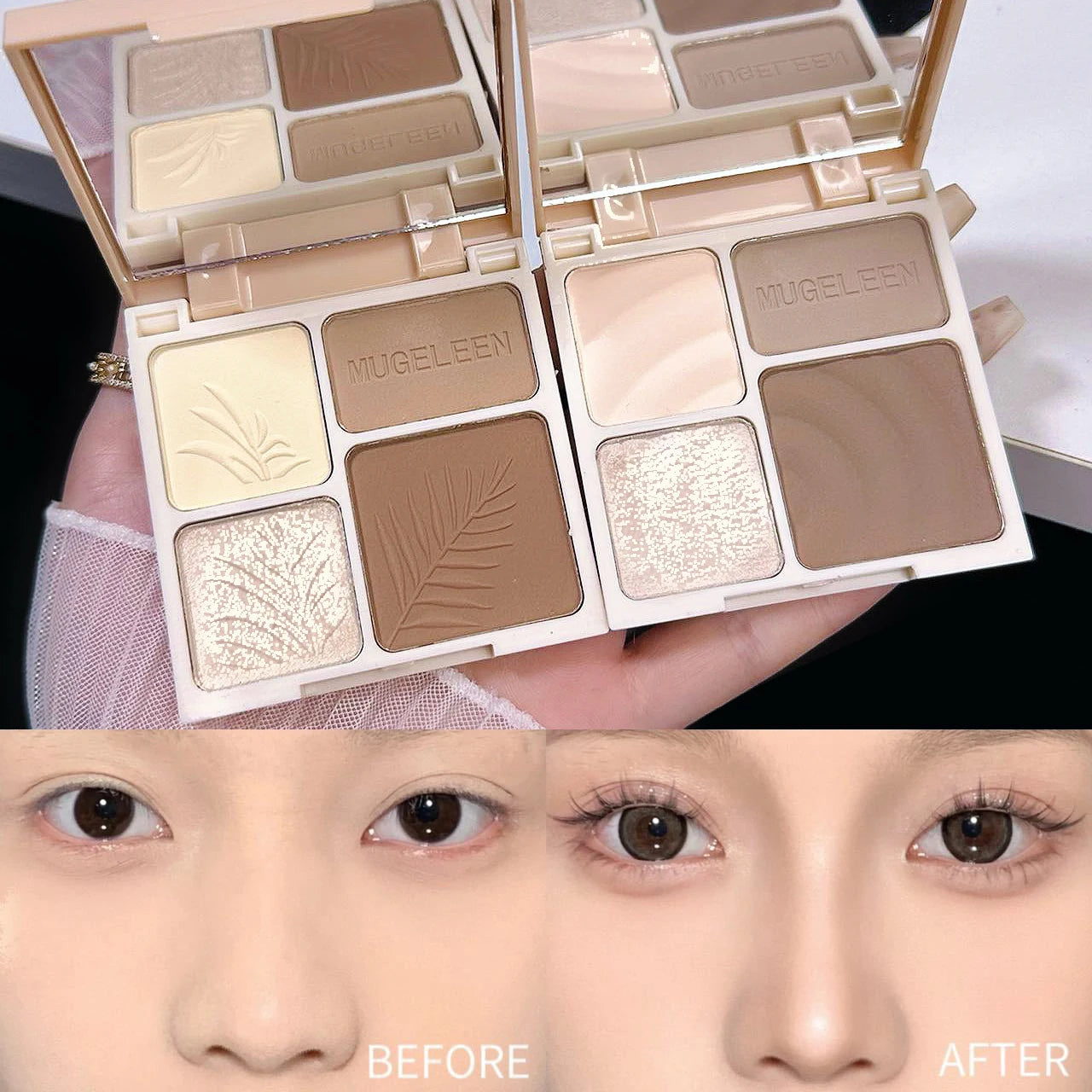 4-Shade 3D Highlight & Contour Palette
