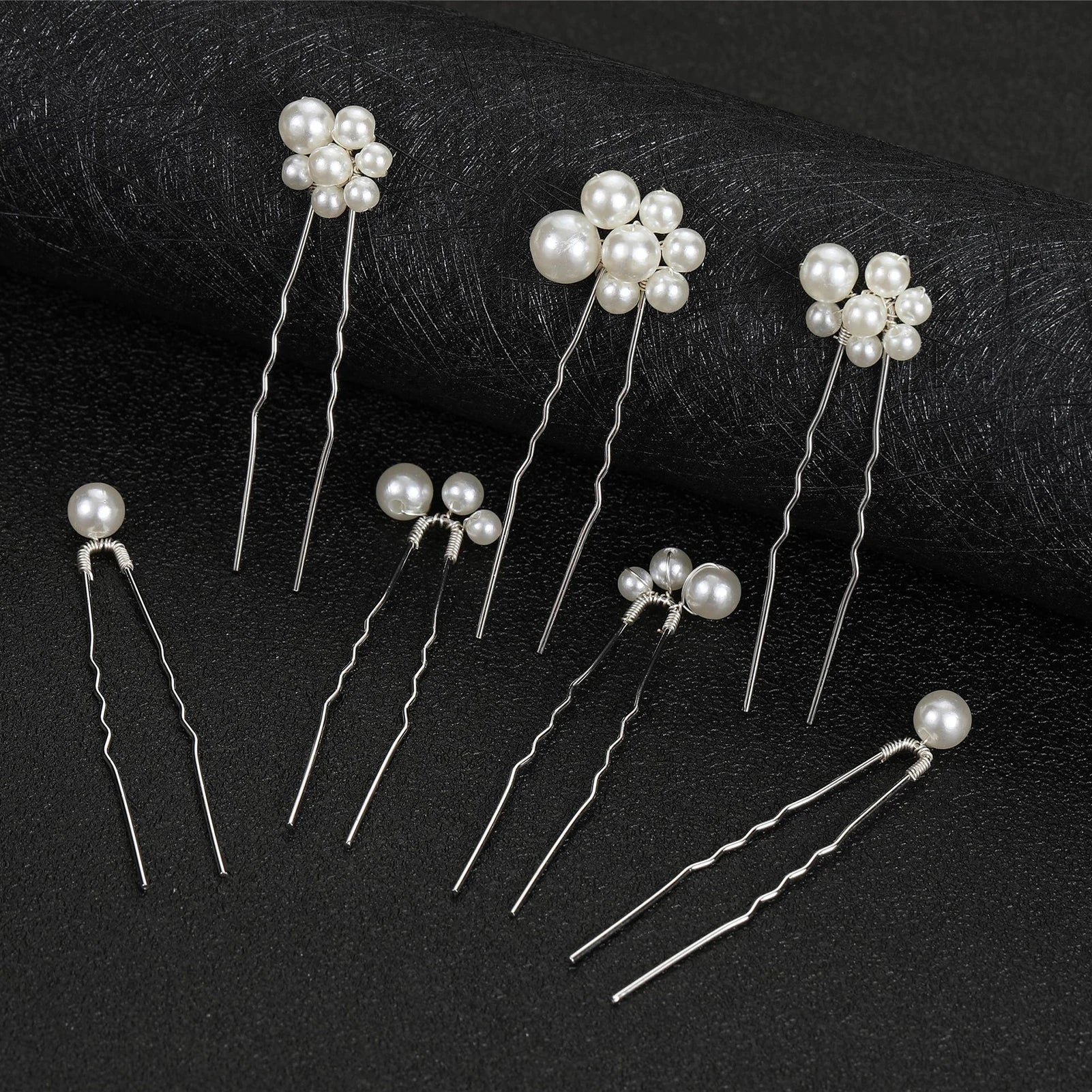 Pearl Flower Bridal Hair Comb Set