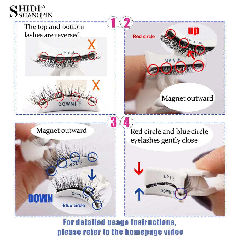 Fluffy Faux Mink Magnetic Lash Set