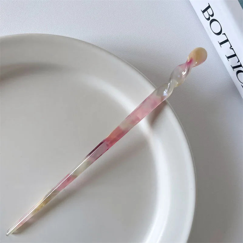 Acetate Hair Stick Pins — Vintage Style