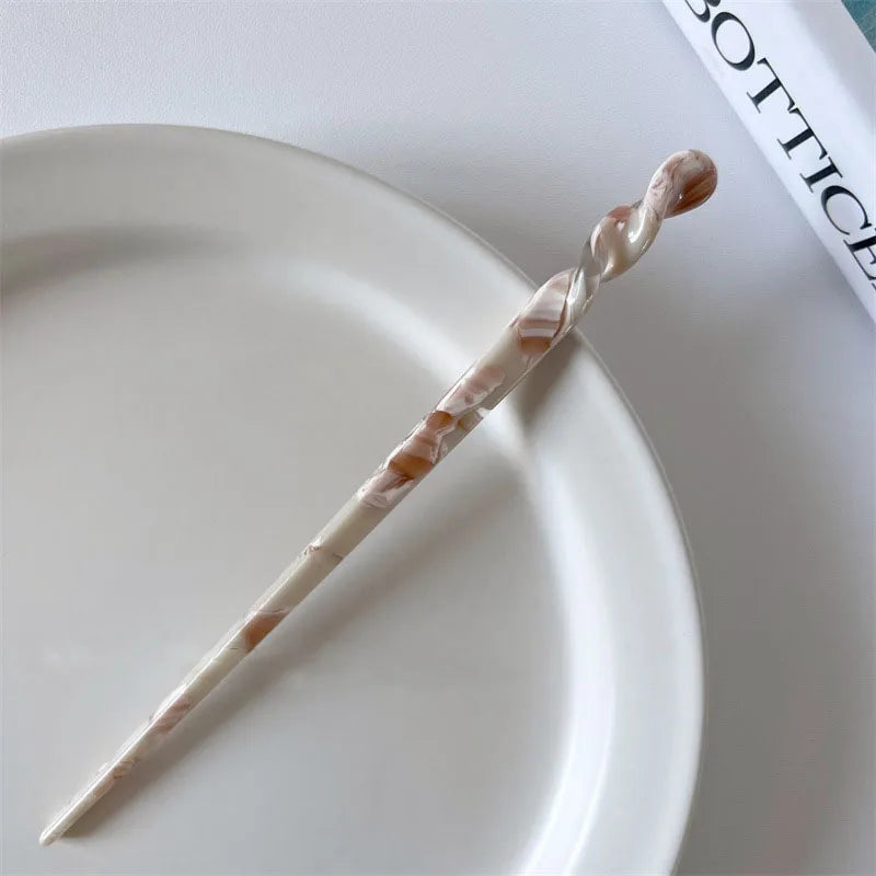 Acetate Hair Stick Pins — Vintage Style
